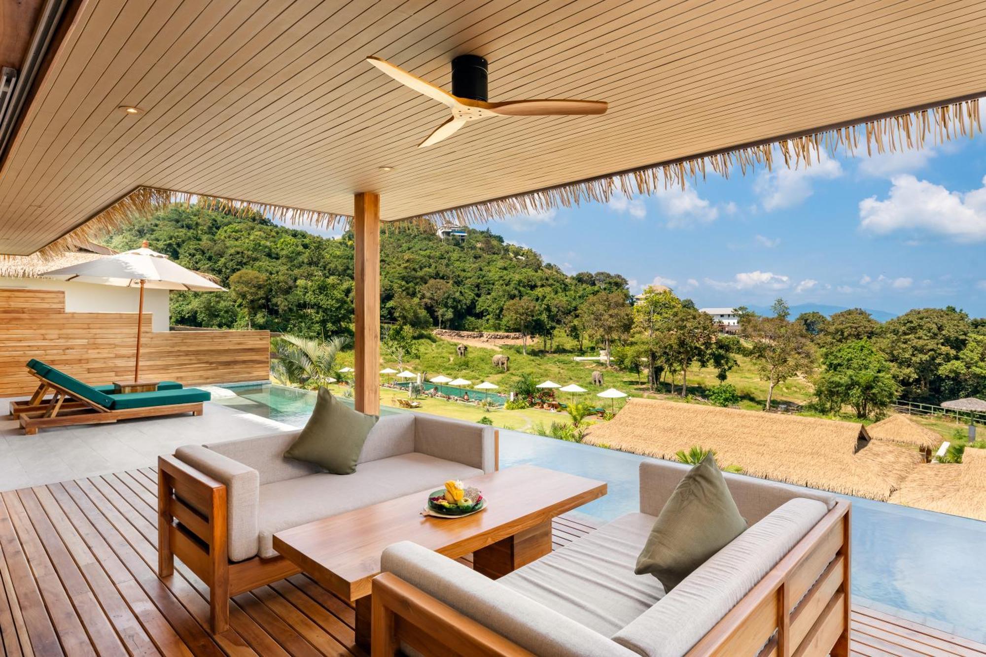 Wild Cottages Elephant Sanctuary Resort Amphoe Koksamui エクステリア 写真